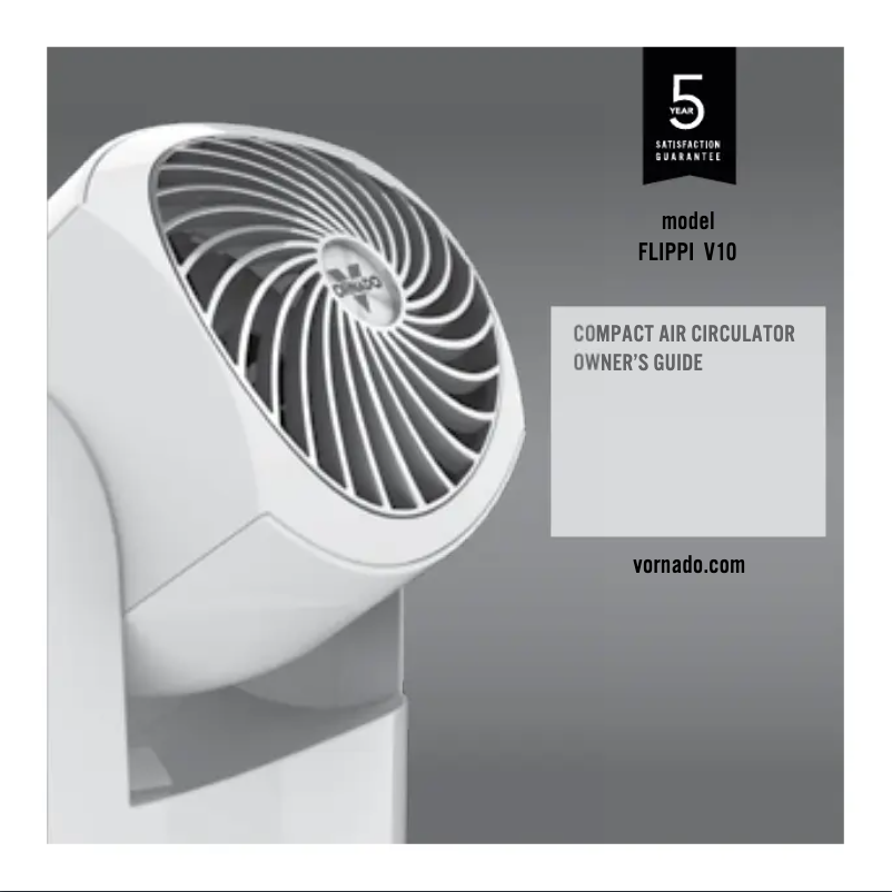 Page n°1 - Manuel utilisateur Vornado Flippi V10