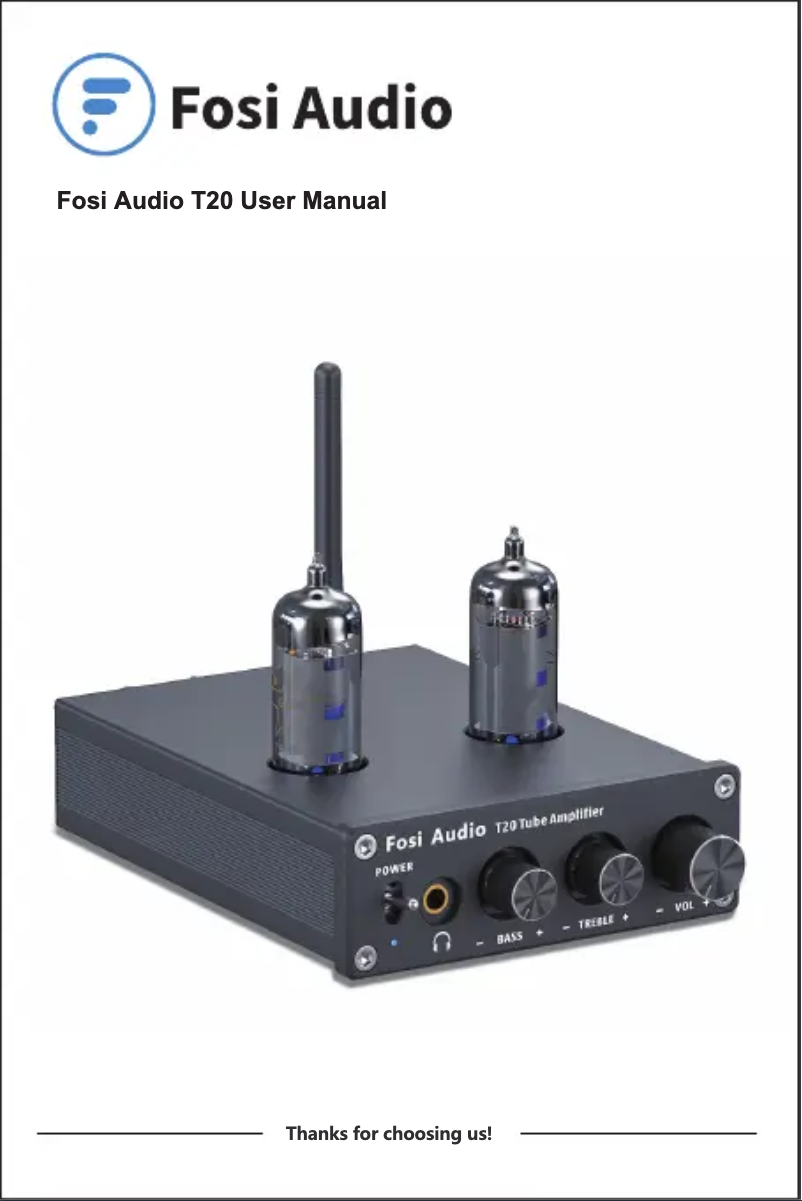 Page n°1 - Manuel utilisateur Fosi Audio T20