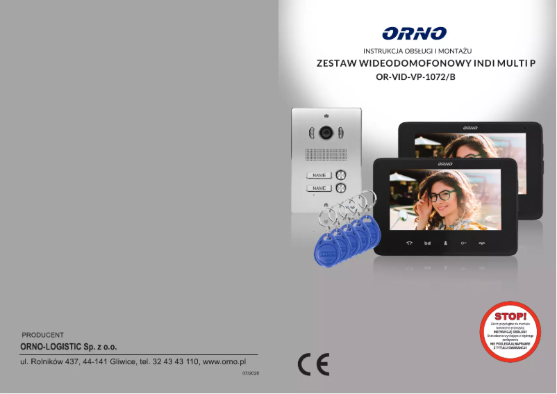 Page 1 de la notice Manuel utilisateur Vibell OR-VID-VP-1072