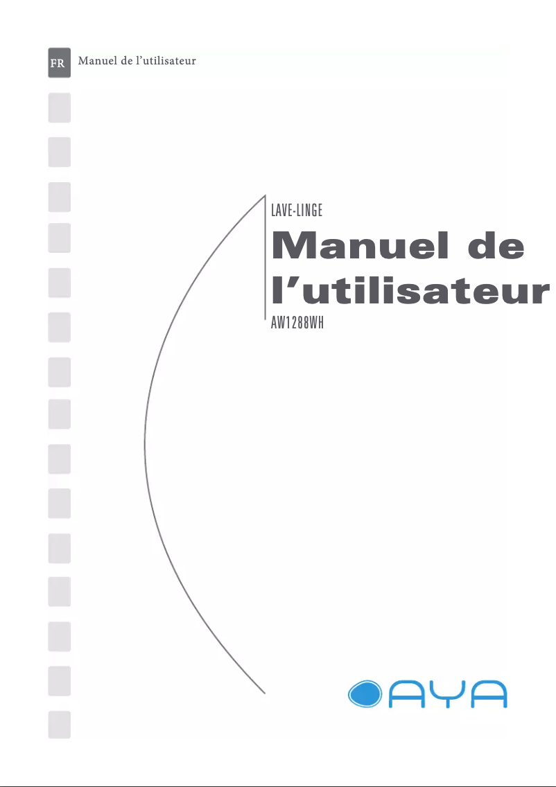 Page 1 de la notice Manuel utilisateur AYA AW1288WH