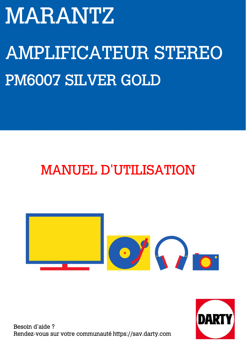 Image de la première page du manuel de l'appareil PM6007
