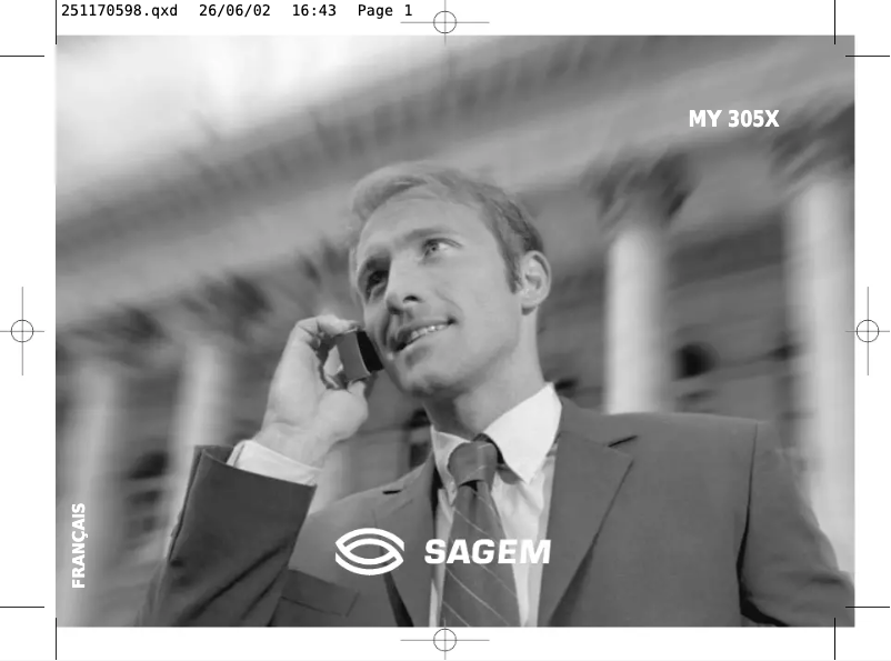 Image de la première page du manuel de l'appareil MY 305X