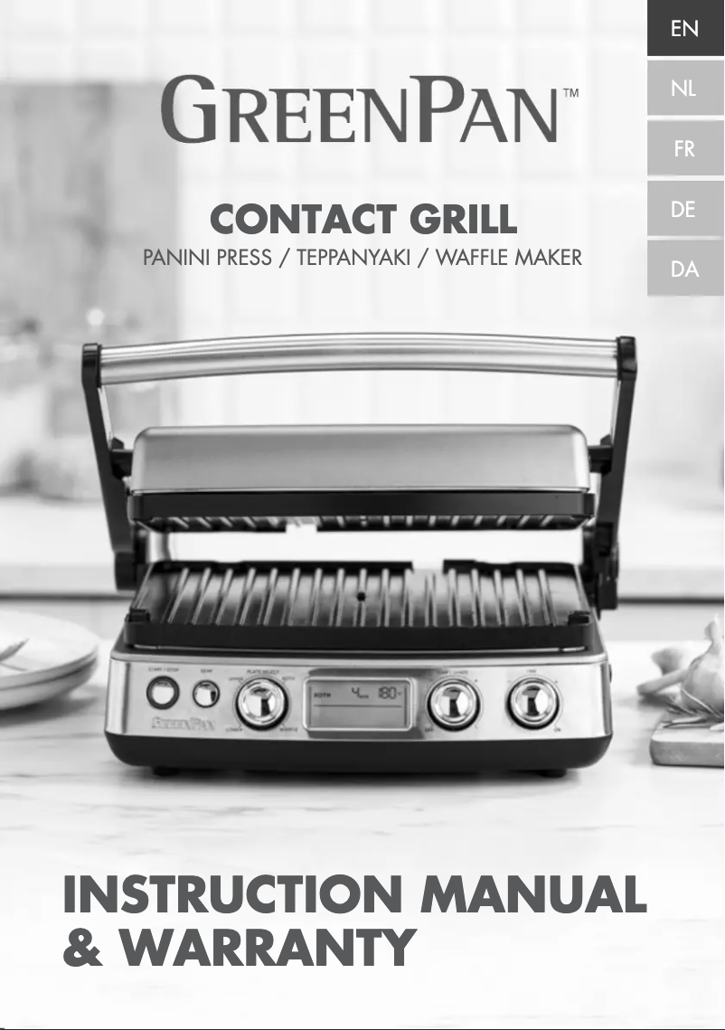 Page n°1 - Manuel utilisateur GreenPan CC006587