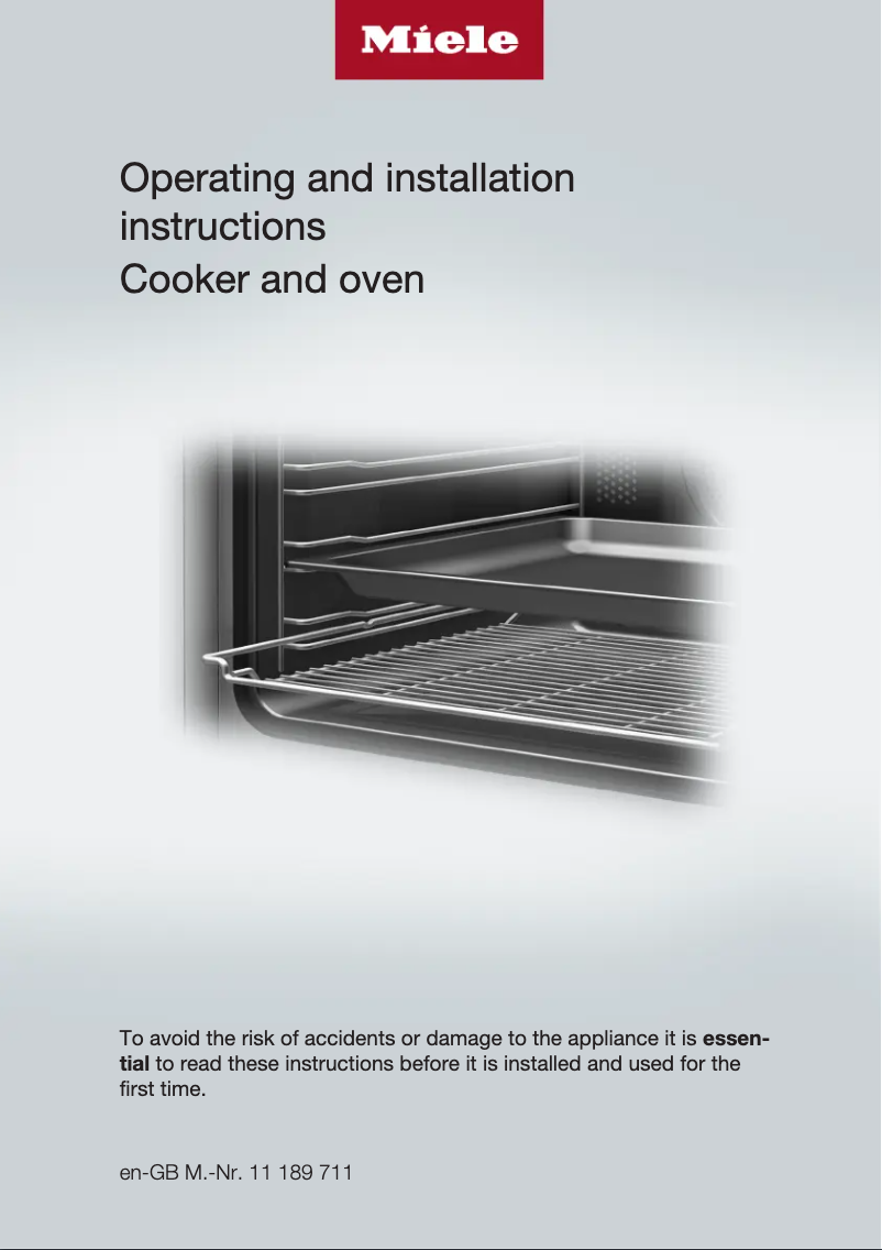 Page n°1 - Mode d'emploi Miele H 2765 B
