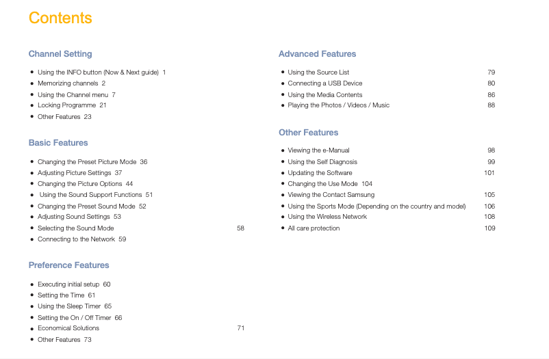 Page 1 de la notice Manuel utilisateur Samsung UE40M5002AK