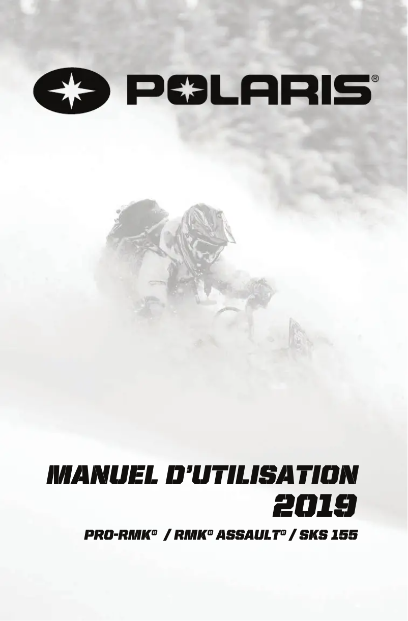Image de la première page du manuel de l'appareil 800 RMK Assault 155 (2019)