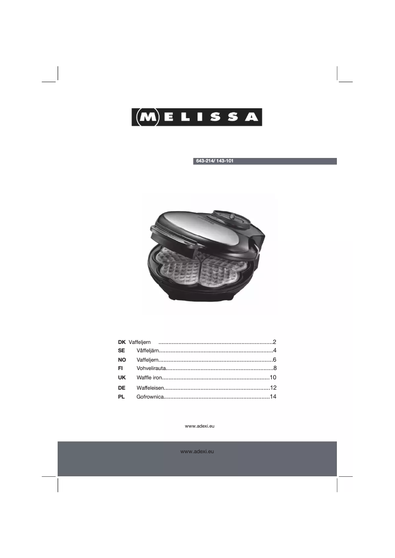 Image de la première page du manuel de l'appareil 643214