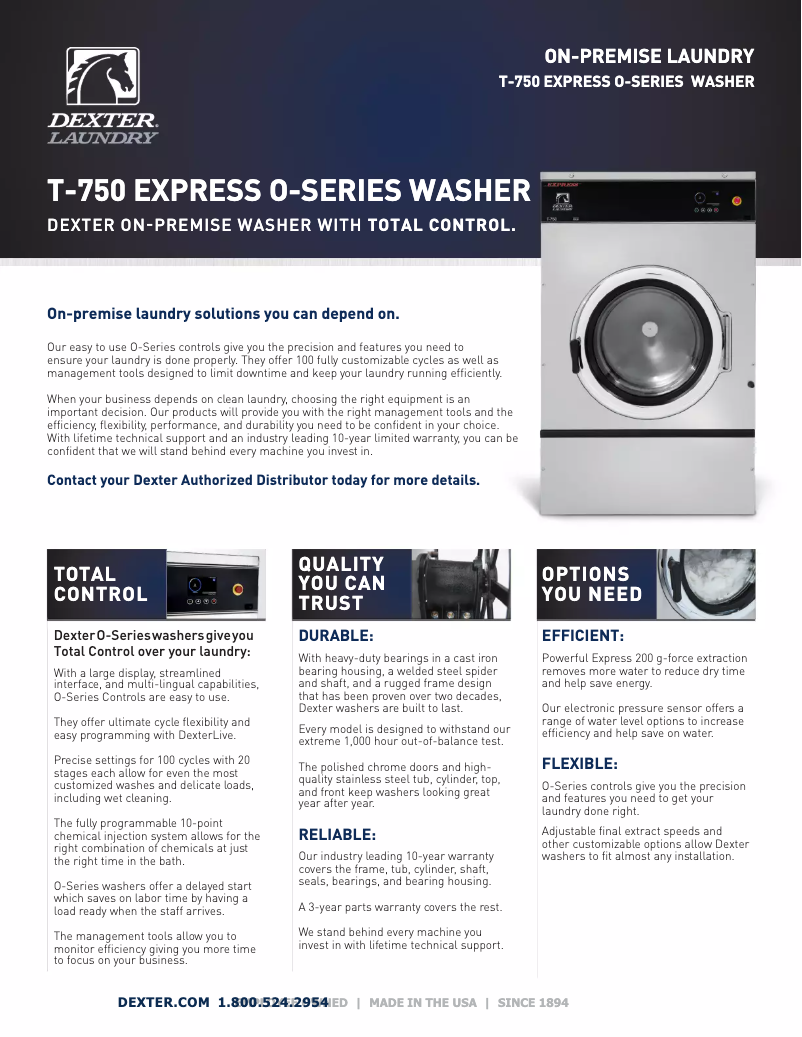 Image de la première page du manuel de l'appareil T-750 Express