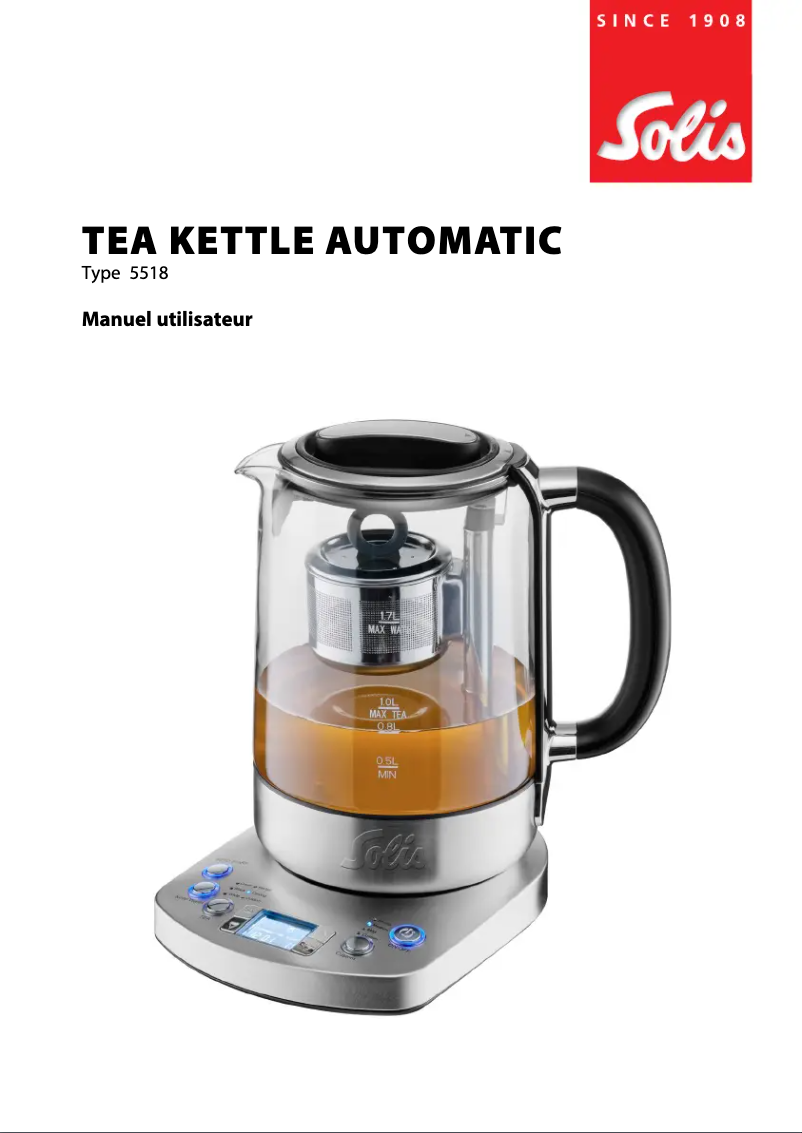 Image de la première page du manuel de l'appareil Tea Kettle Automatic 5518