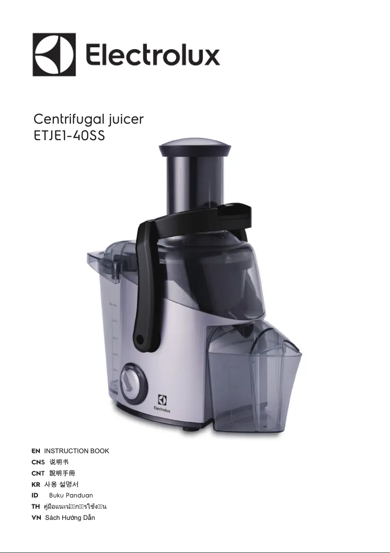 Página 1 del manual Manual de usuario Electrolux ETJE1-40SS