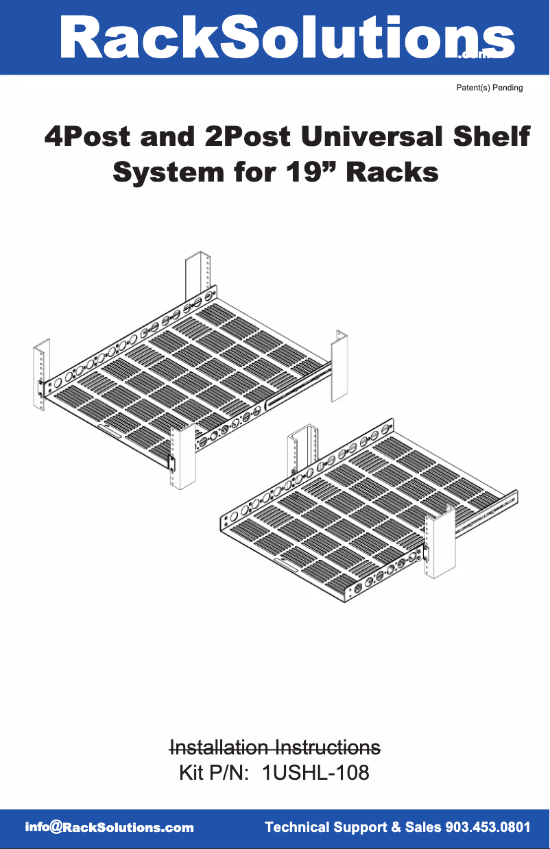 Page 1 de la notice Manuel utilisateur Origin Storage 1USHL-108