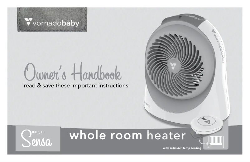 Page 1 de la notice Manuel utilisateur Vornado Sensa