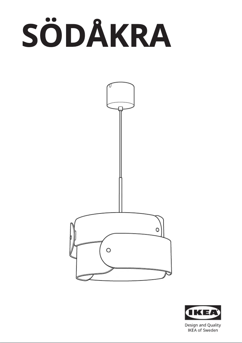 Image de la première page du manuel de l'appareil SÖDÅKRA 304.599.40