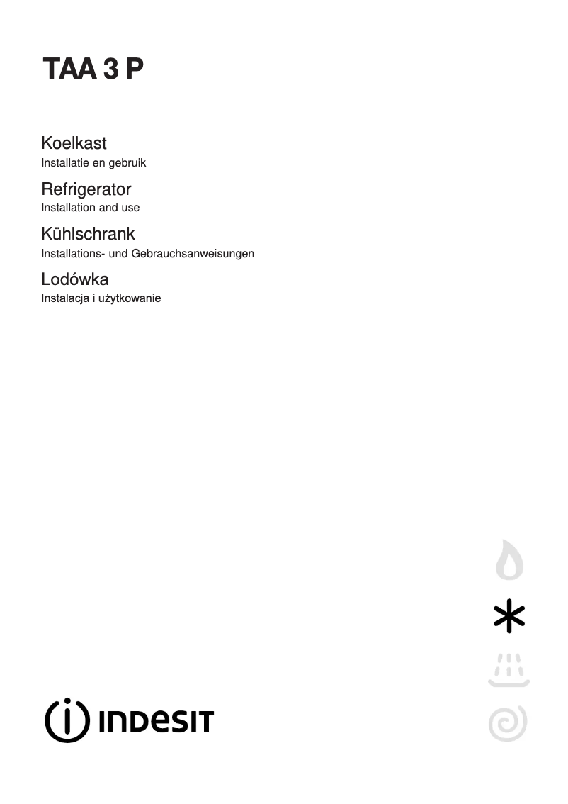 Image de la première page du manuel de l'appareil TAA 3 P (NL)