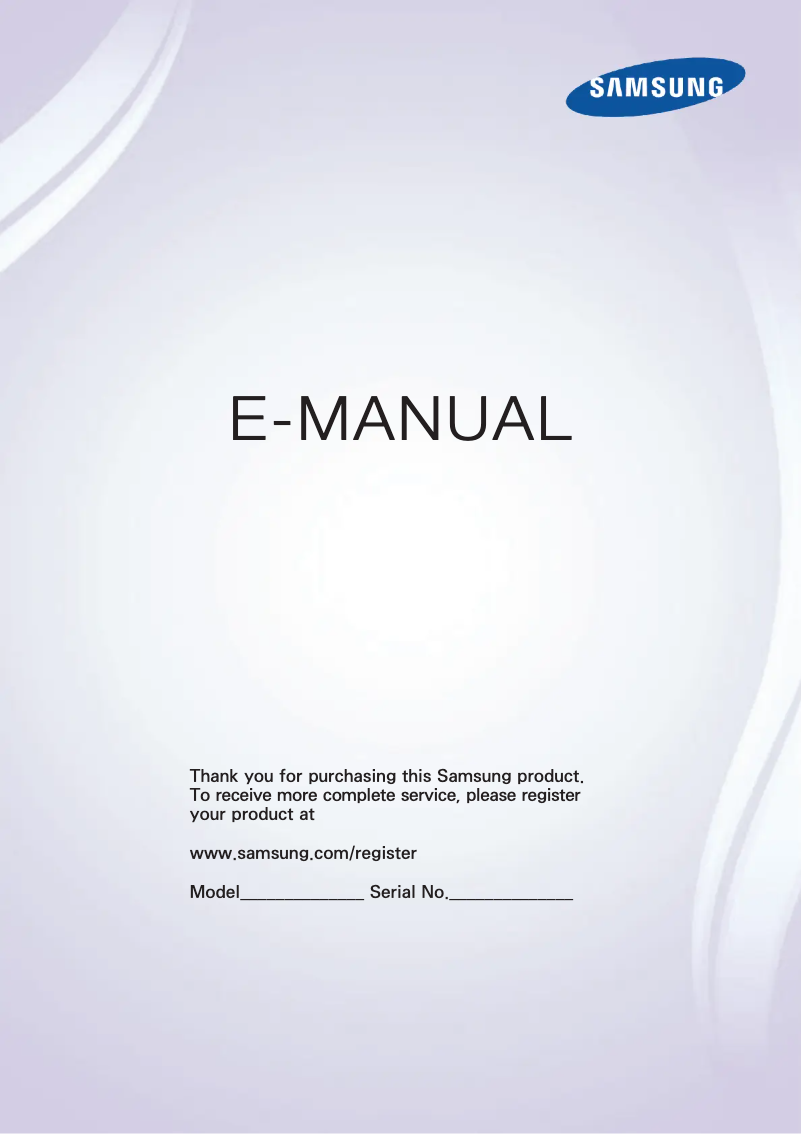 Image de la première page du manuel de l'appareil UN60F7100AF