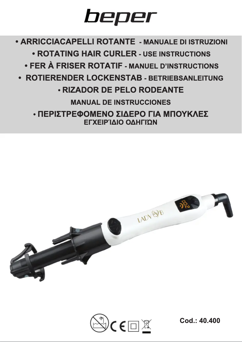 Page n°1 - Manuel utilisateur Beper 40.400