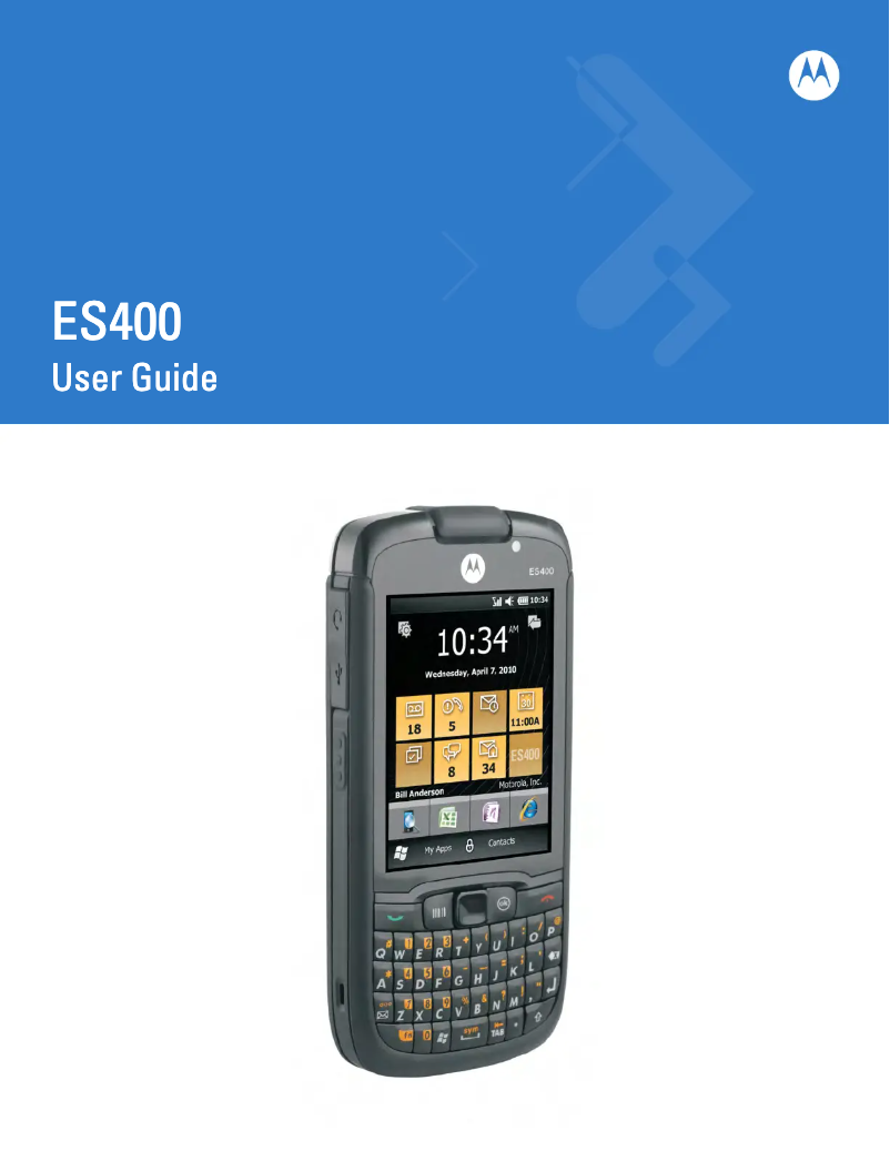 Image de la première page du manuel de l'appareil ES400 Qwerty