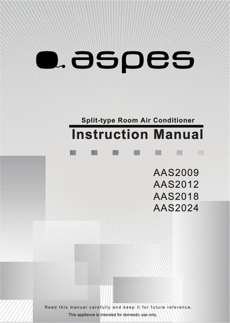 Page 1 de la notice Manuel utilisateur Aspes AAS2012