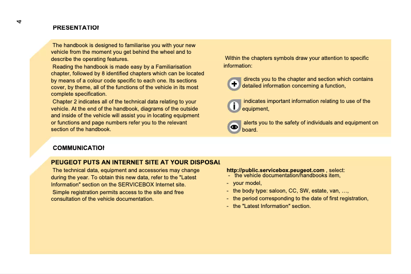 Page 1 de la notice Manuel utilisateur Peugeot Bipper (2008)