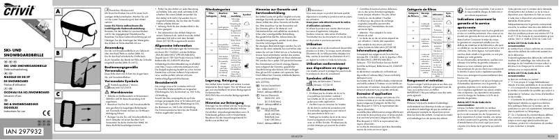 Page 1 de la notice Manuel utilisateur Crivit IAN 297932