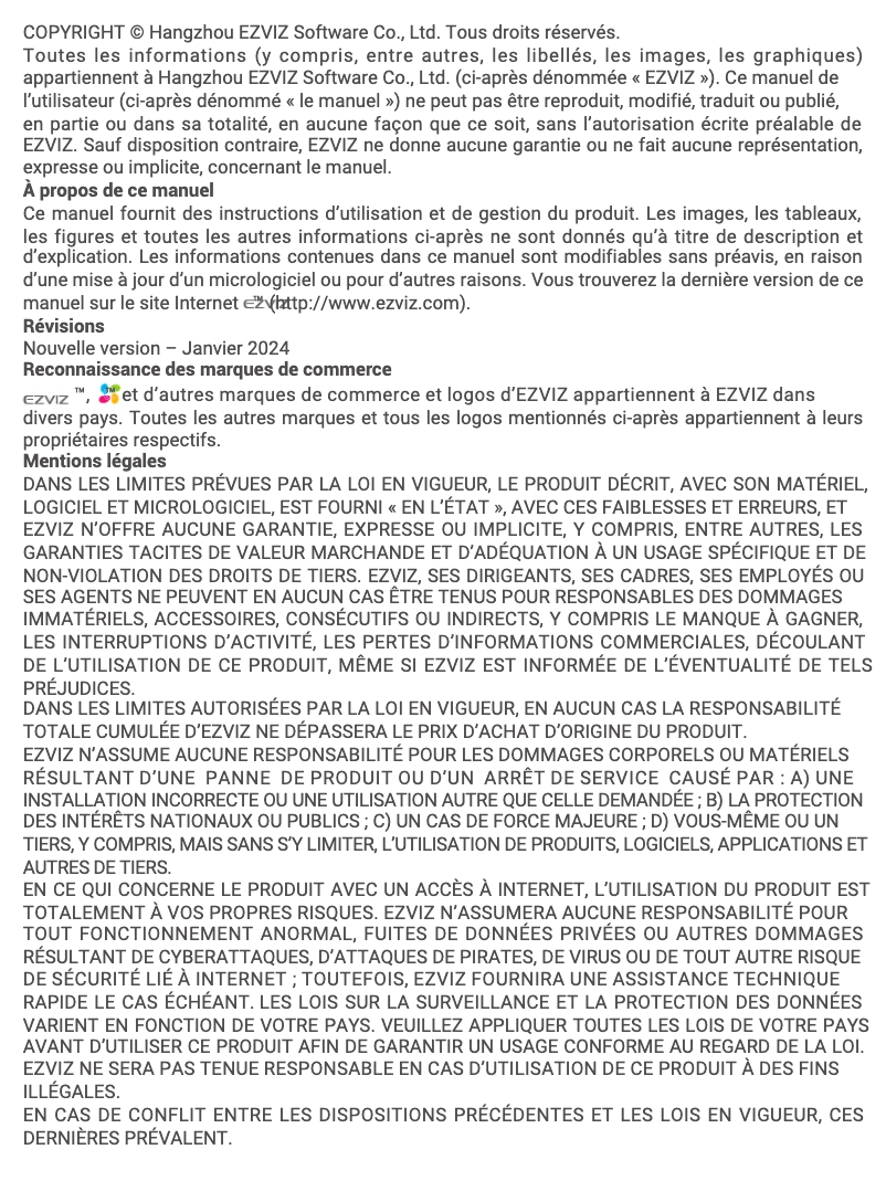 Page 1 de la notice Manuel utilisateur EZVIZ 12W Battery Solar Panel