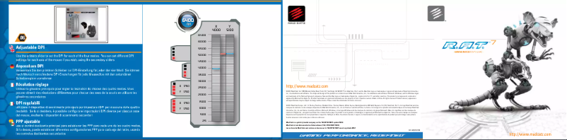Page 1 de la notice Manuel utilisateur Mad Catz R.A.T. 7