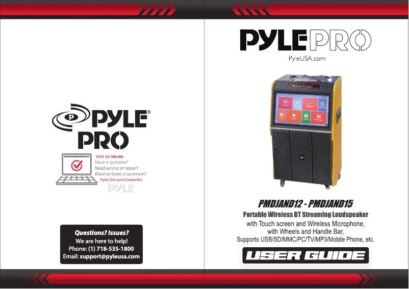 Page n°1 - Manuel utilisateur Pyle PMDJAND12