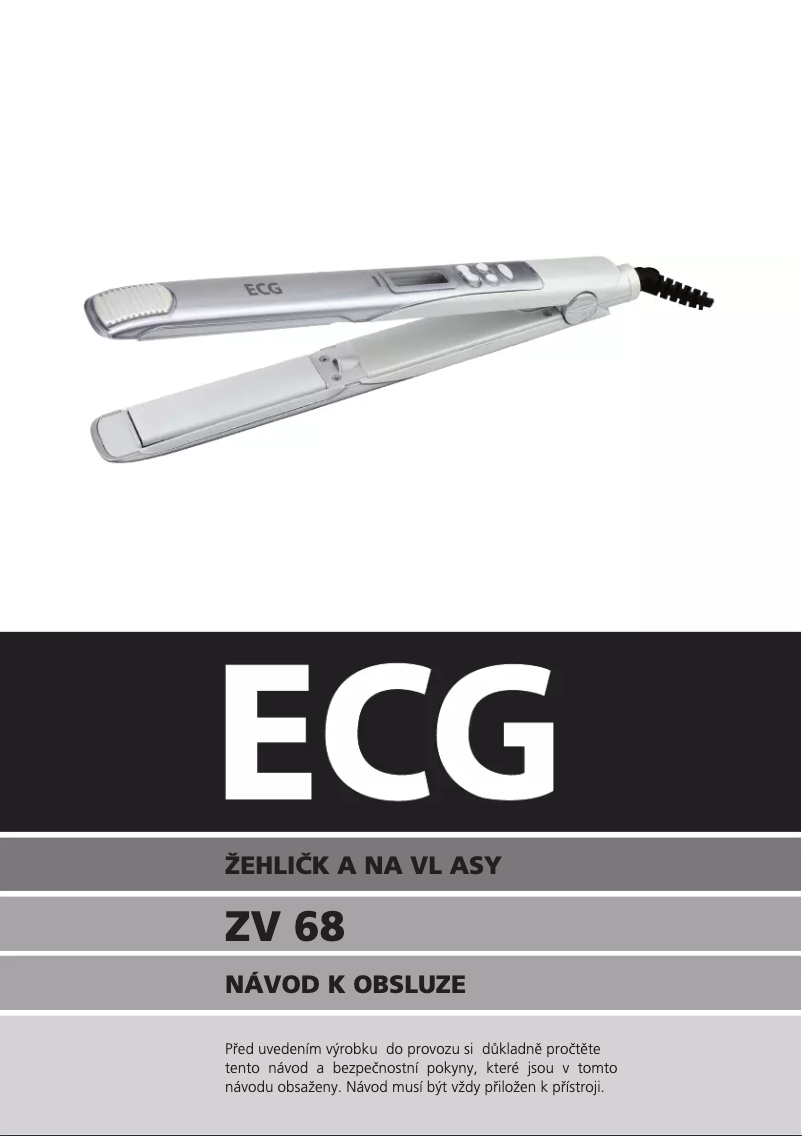 Page 1 de la notice Manuel utilisateur ECG ZV 68