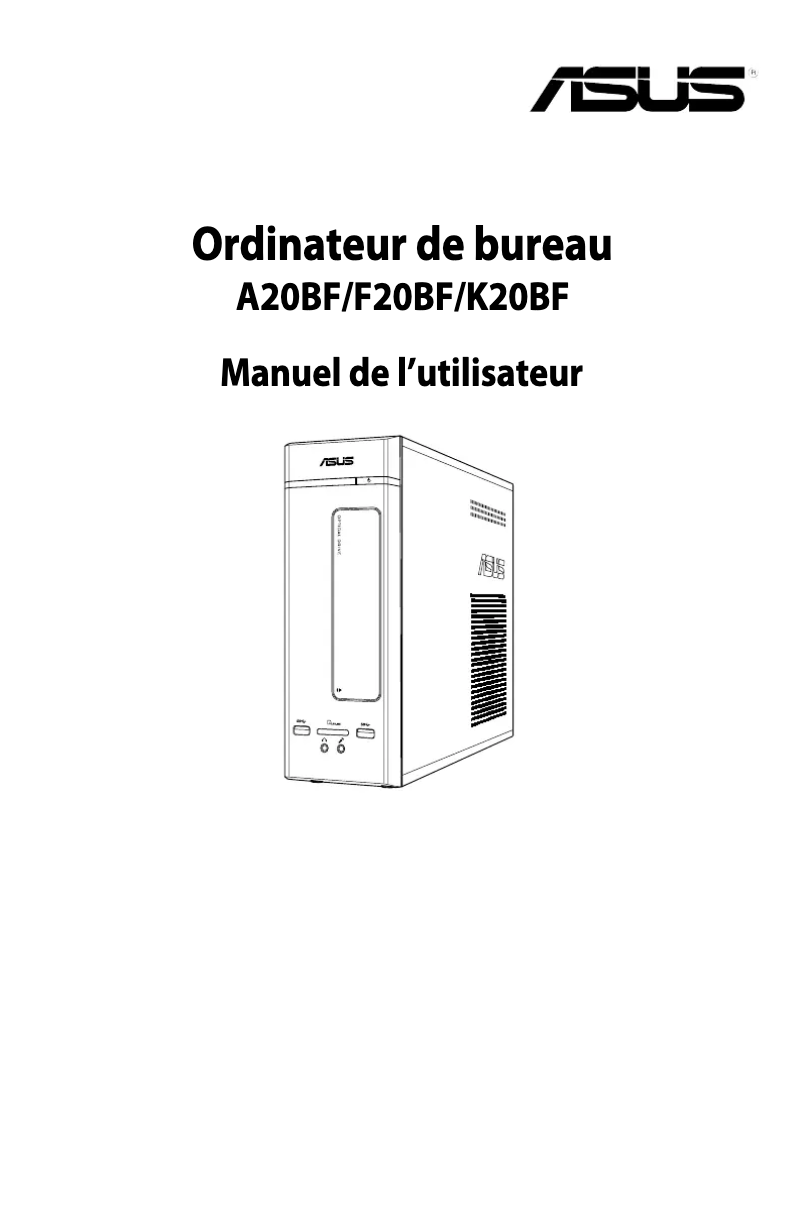 Page n°1 - Manuel utilisateur Asus K20BF