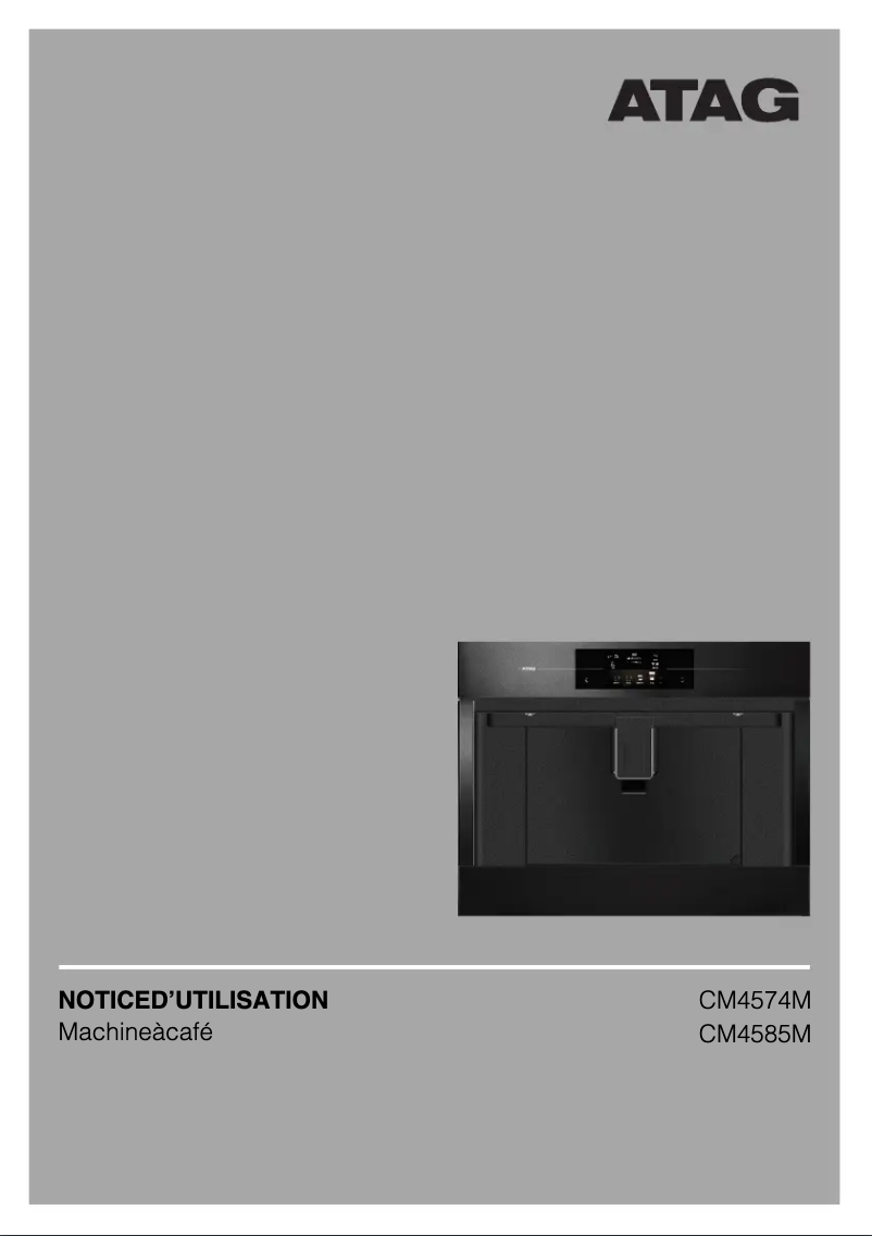 Page 1 of the manual User Manual Atag CM4574M