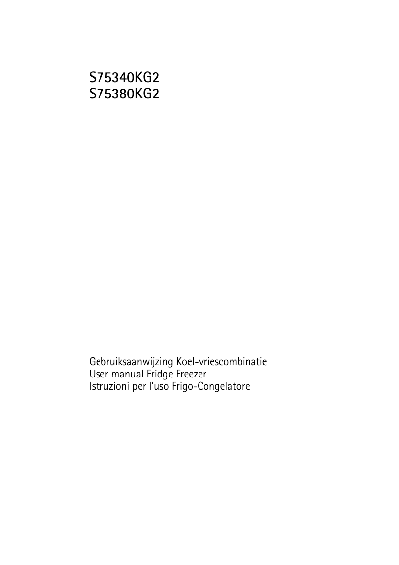 Image de la première page du manuel de l'appareil Santo 75380KG