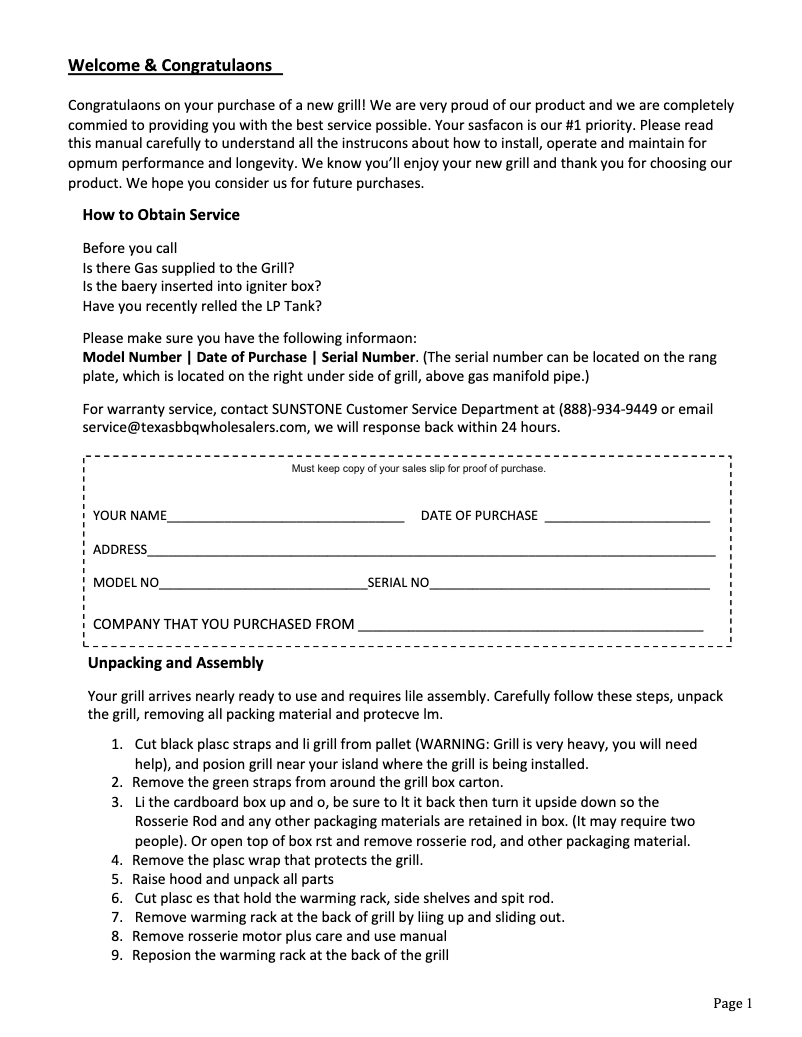 Page 1 de la notice Guide d'installation Sunstone SUN4B-IR