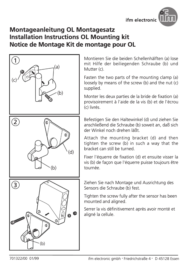 Page 1 de la notice Manuel utilisateur IFM E21008