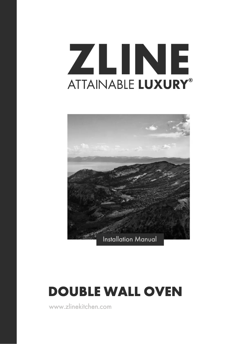 Page n°1 - Guide d'installation ZLine AWDZ-30-MB