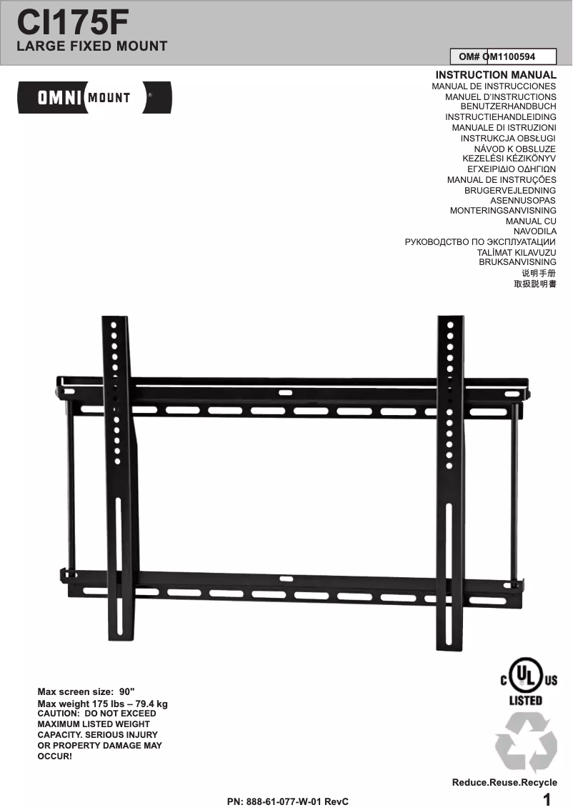 Image de la première page du manuel de l'appareil CI175F