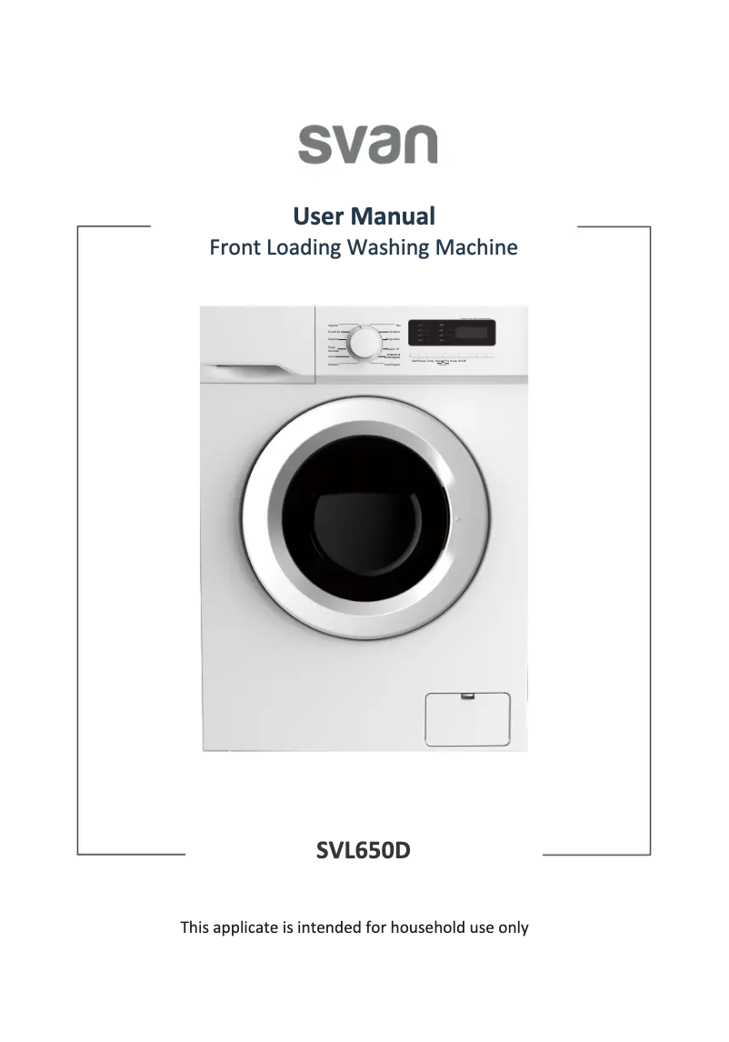 Page 1 de la notice Manuel utilisateur SVAN SVL650D