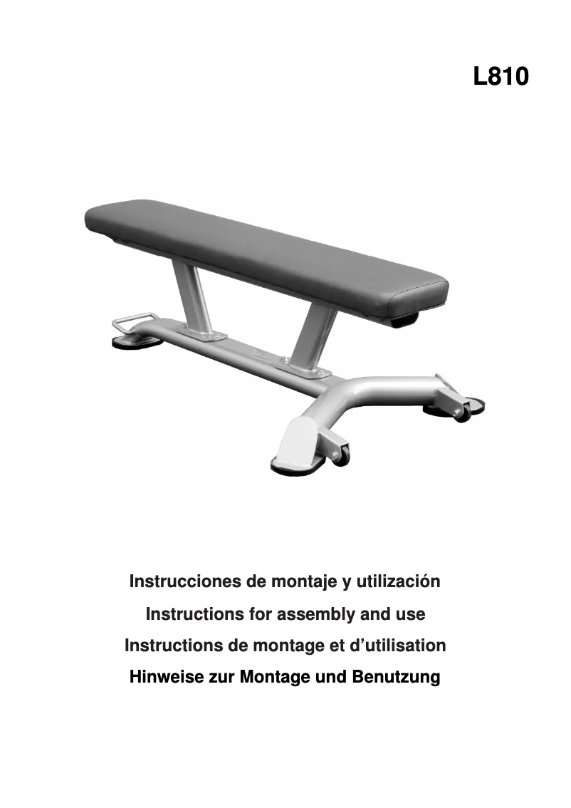 Image de la première page du manuel de l'appareil L810