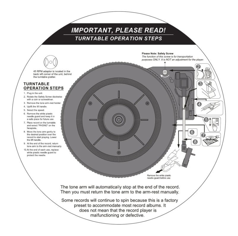 Page 1 de la notice Guide de démarrage rapide Victrola Aviator VTA-754B
