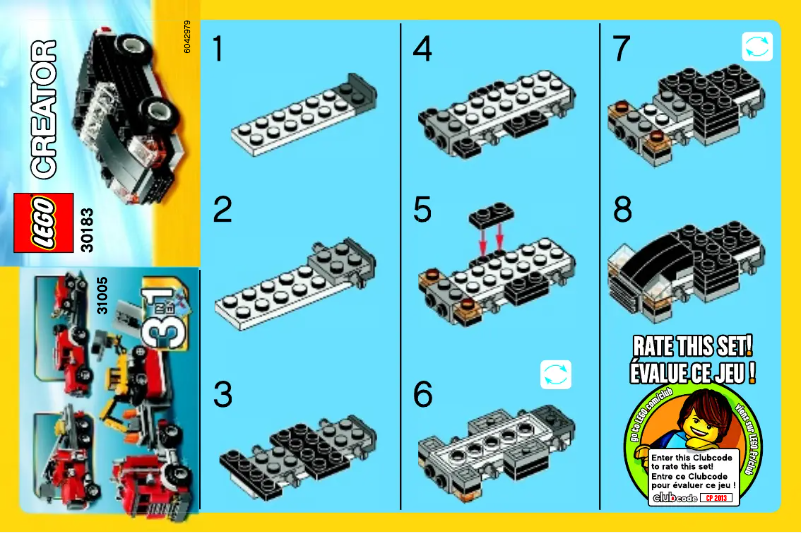 Page n°1 - Manuel utilisateur Lego Little Car 30183