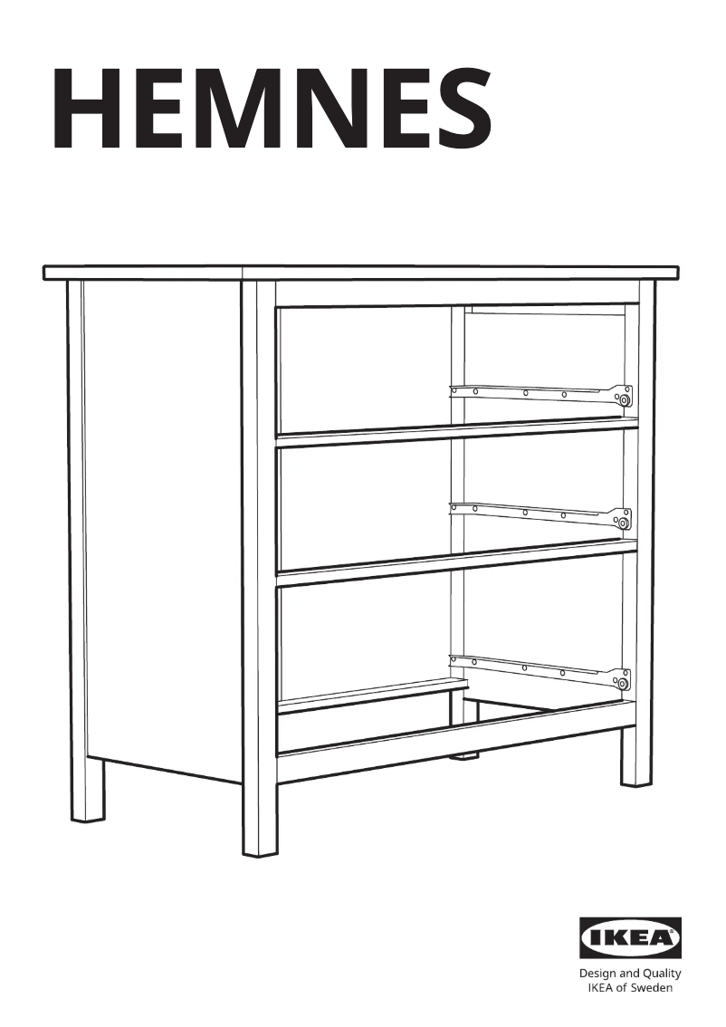 Page 1 de la notice Manuel utilisateur Ikea HEMNES 605.857.96