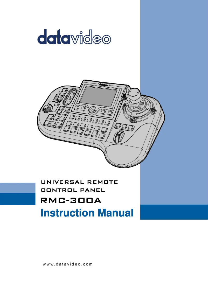 Page n°1 - Manuel utilisateur DataVideo RMC-300