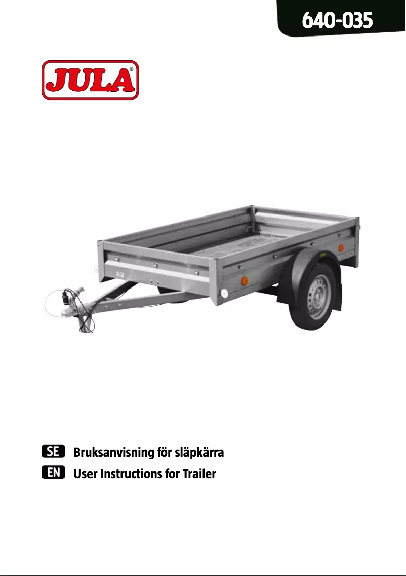 Page 1 of the manual User Manual Jula 640-035