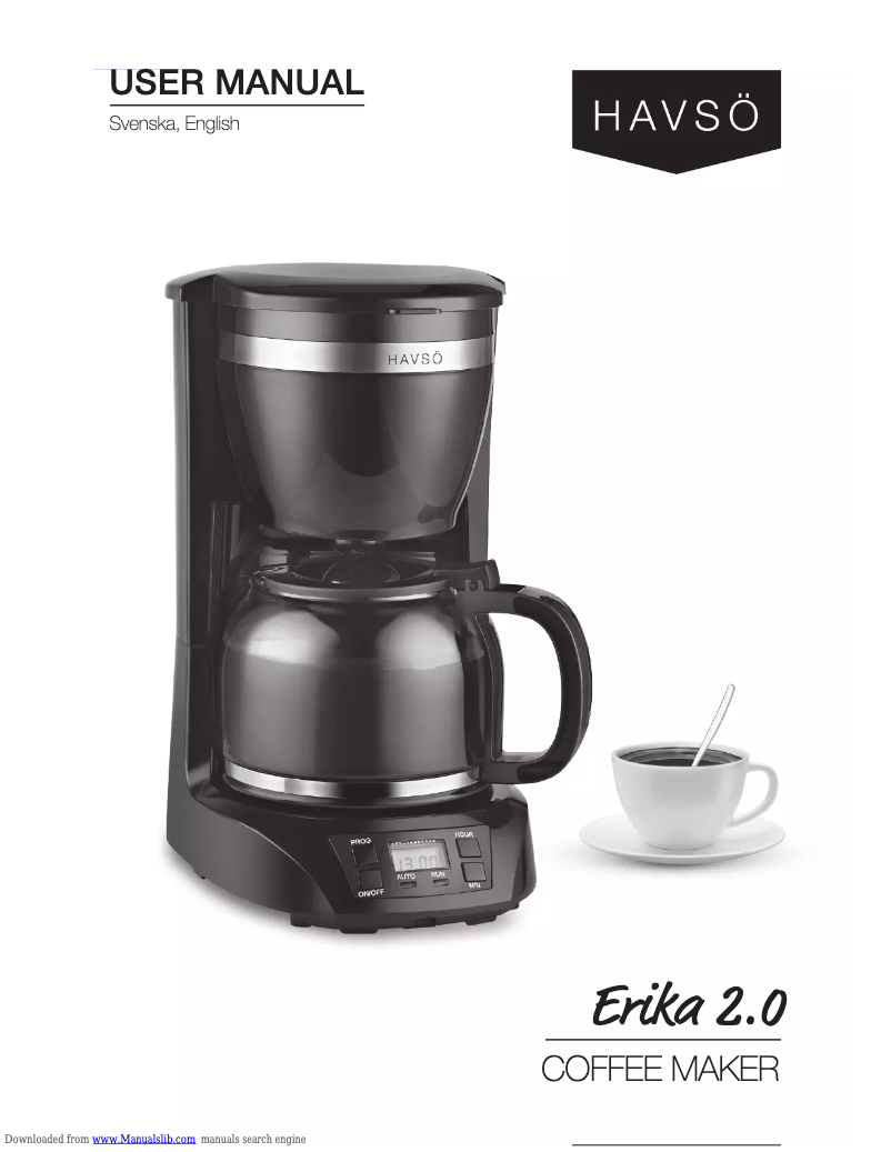 Page 1 de la notice Manuel utilisateur Havsö Erika 2.0