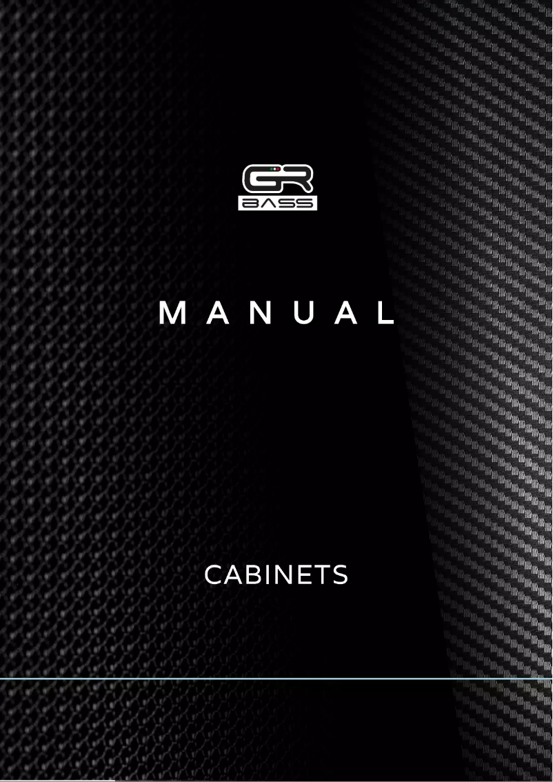 Page 1 de la notice Manuel utilisateur GR Bass AeroTech AT810