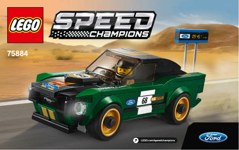 Page 1 de la notice Manuel utilisateur Lego Speed Champions 75884