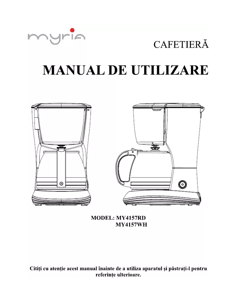 Page 1 de la notice Manuel utilisateur Myria MY4157D