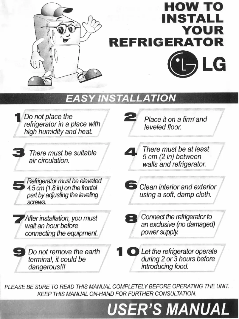 Page 1 de la notice Manuel utilisateur LG GM-R433YQ