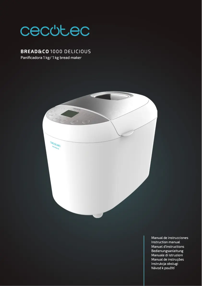 Image de la première page du manuel de l'appareil Bread&Co 1000 Delicious