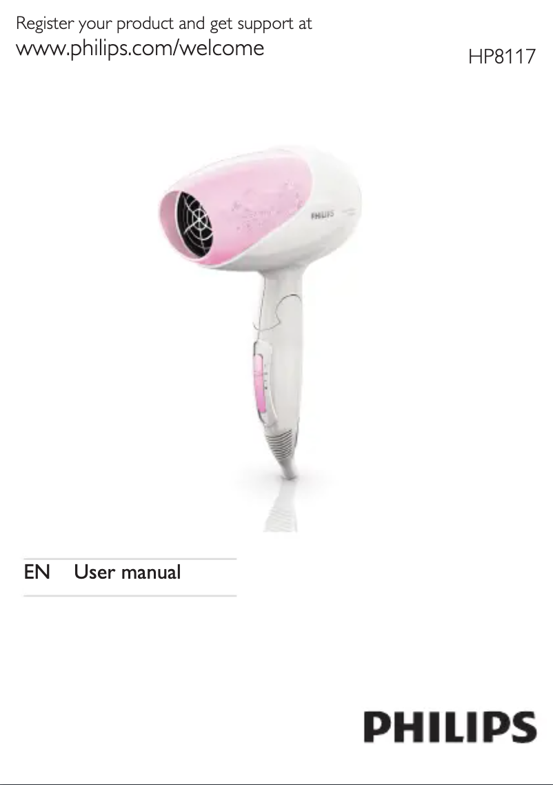 Page n°1 - Manuel utilisateur Philips Care & Protect HP8117