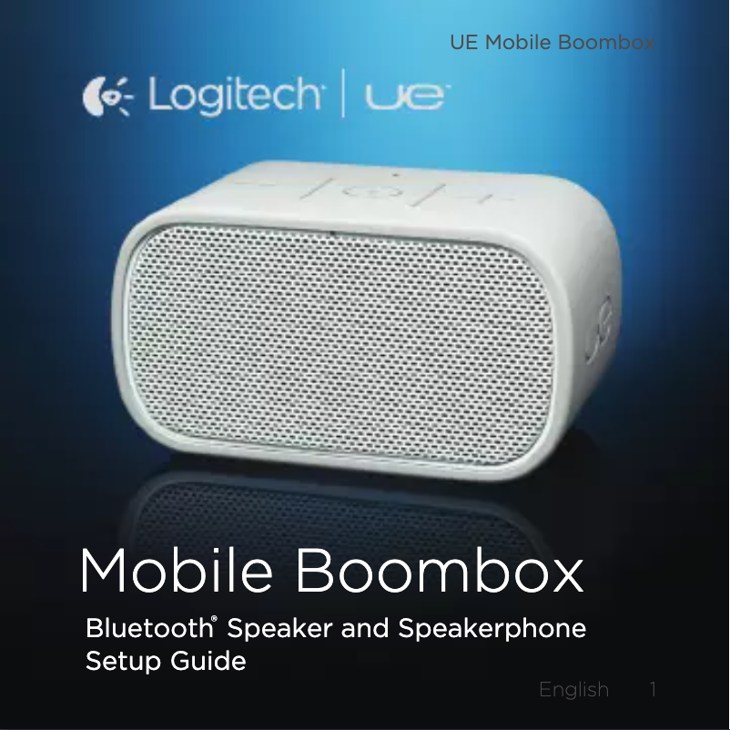 Page n°1 - Manuel utilisateur Logitech UE Mobile Boombox